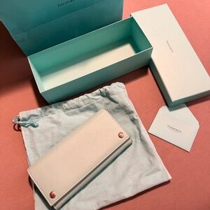 Authentic Tiffany & Co. double button wallet
